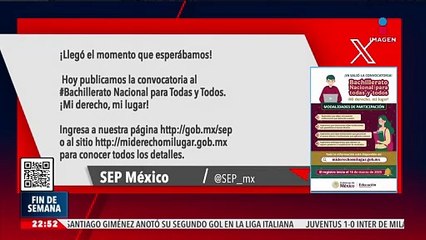 La SEP lanza convocatoria para el ingreso al bachillerato nacional en la ZMVM