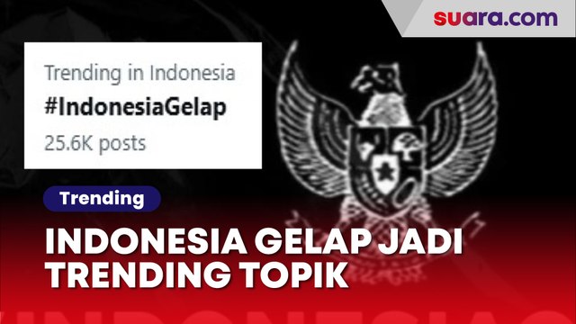 Indonesia Gelap Jadi Trending Topik, Penuh Amarah Warganet di Pemerintahan Prabowo-Gibran