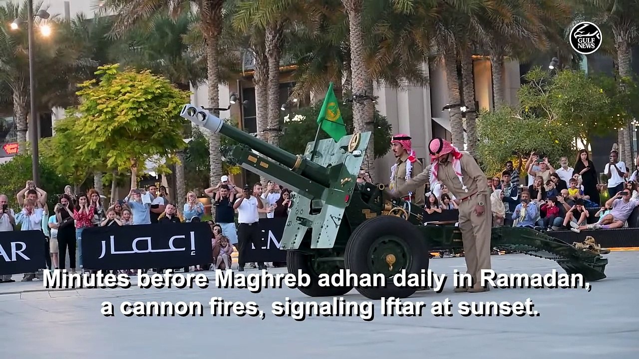 The UAE's cannon firing tradition during Ramadan