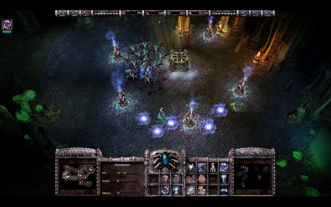 Armies of Exigo, playing on Linux: Fallen mission 5: The Mines of Malrinor, hard, victory. No souhd