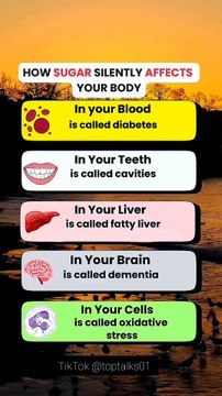 Shocking Ways Sugar Secretly Harms Your Body 🚨 | Must-Watch #SugarEffects #HealthTips #WellnessJourney