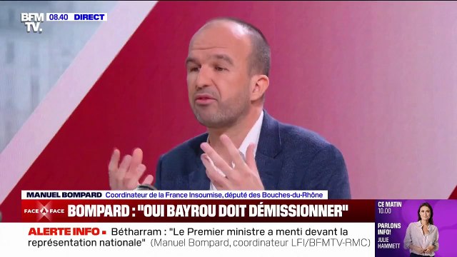 Affaire Bétharram: François Bayrou n'a pas pris de mesures pour faire en sorte que ces faits s'arrêtent , réagit Manuel Bompard (LFI)