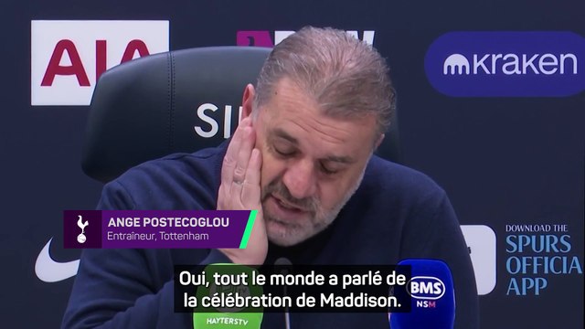 Tottenham - Postecoglou pas surpris par l'esprit de revanche de Maddison