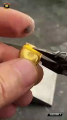 Gold chain ring making | SYA Channel