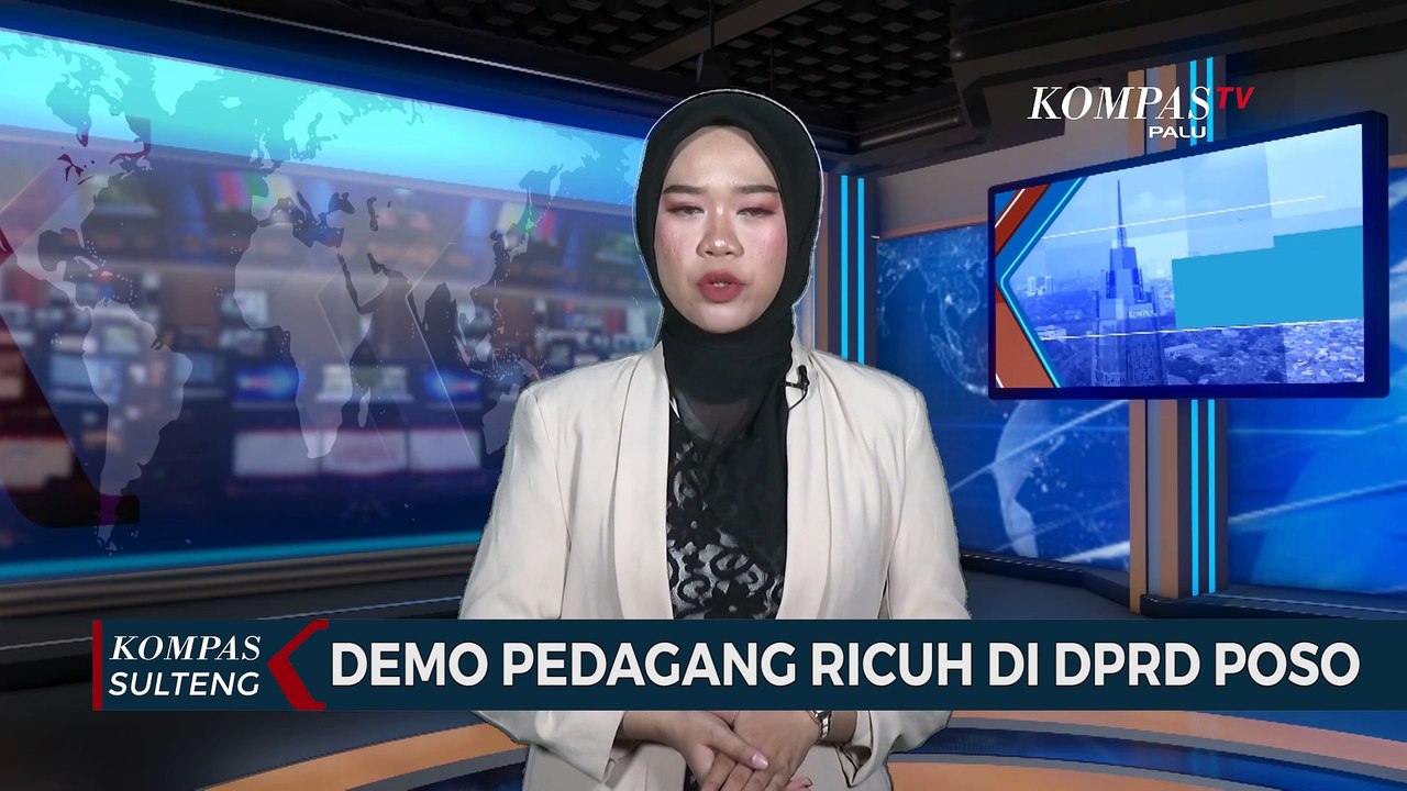 Demo Pedagang Ricuh di DPRD Poso