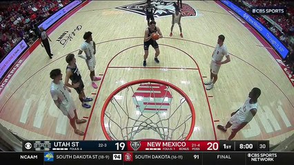 NCAAM 2025 Utah St Aggies vs New Mexico Lobos 16 02 720pEN60fps CBS