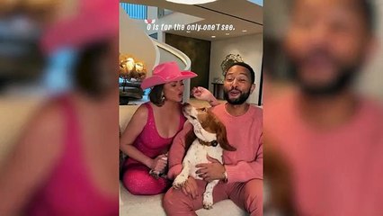 Watch: John Legend and Chrissy Teigen sing to ashes of their late dog Penny