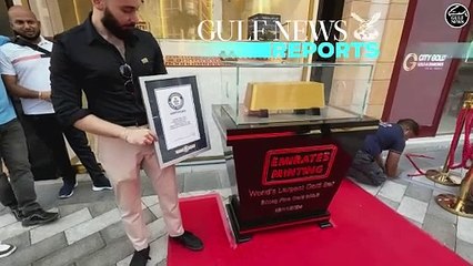 World’s largest gold bar at Dubai Gold souq extension