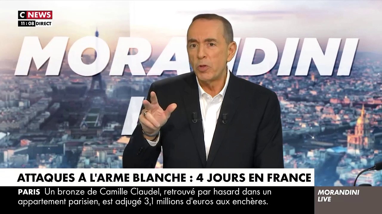 En 4 jours, record d'attaques au couteau et au sabre en France: Regardez l'état des lieux glaçant et la "compilation" révélée ce matin dans "Morandini Live" sur CNews - VIDEO