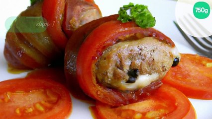 Tomate et farci de veau