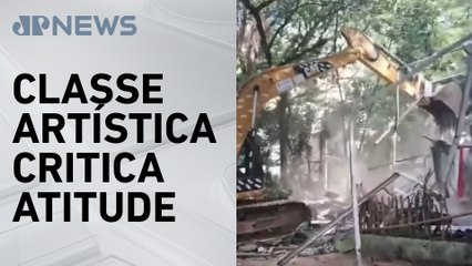 Prefeitura de São Paulo derruba prédio de teatro e escola de capoeira no Parque do Povo