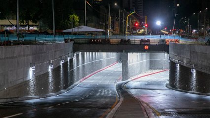 Habilitan paso vehicular por el deprimido de la calle 72 de Bogotá