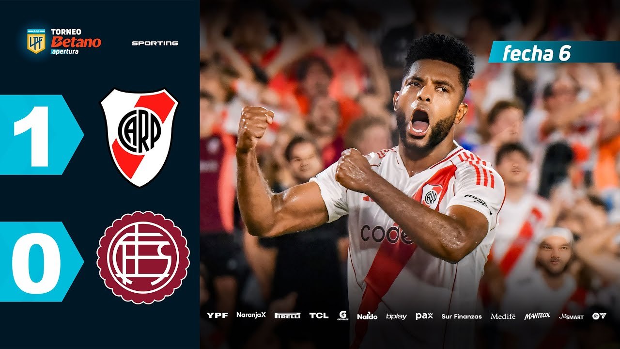 River vs Lanús (1-0) | LPF Torneo Apertura 2025 | Fecha 6