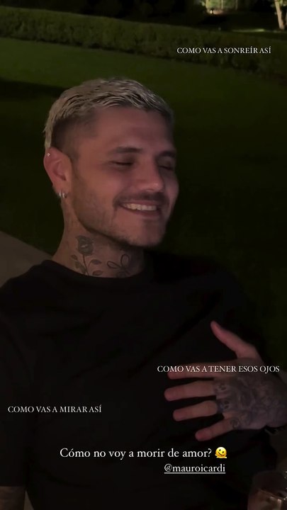 El meloso video de Icardi dedicándole una canción de amor a "La China" y la reacción de ella: "¿Cómo no me voy a morir de amor?