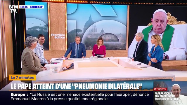 7 MINUTES POUR COMPRENDRE - Comment peut évoluer la santé du pape François, hospitalisé pour une pneumonie bilatérale