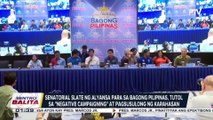 Senatorial slate ng Alyansa Para sa Bagong Pilipinas, tutol sa 