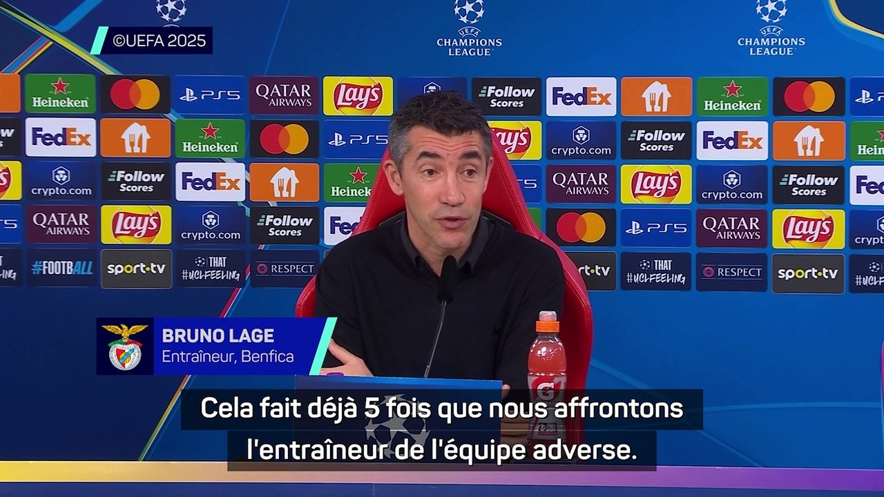 Benfica - Lage répond à Hütter : “C'est soit la faute des arbitres, soit la chance de l'entraîneur...”