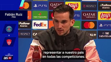 Fabián Ruíz, sobre su relación con Luis Enrique: "Estoy mejorando mucho con él"