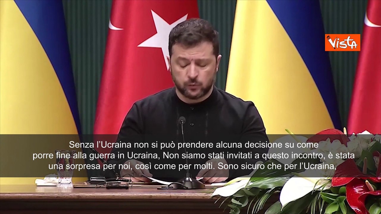 Zelensky - Ucraina deve essere coinvolta nei negoziati, senza di noi nessuna decisione'.mp4