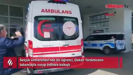 Konya'da Selçuk Üniversitesi'nde Dekan Yardımcısı'na silahlı saldırı