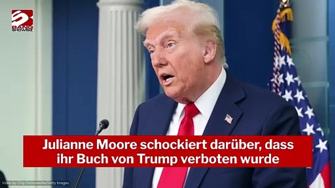 Julianne Moore schockiert darüber, dass ihr Buch von Trump verboten wurde