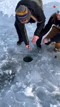 Smirnoff ice replaces fish in a hilarious ice fishing adventure