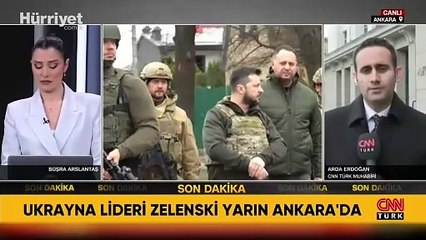 Ukrayna lideri Zelenski yarın Ankara'ya geliyor