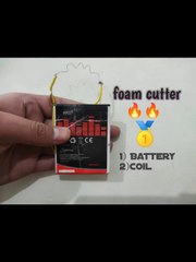 How to make foam cutter with battery 🔋
