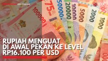 Rupiah Menguat di Awal Pekan ke Level Rp16.100 per USD