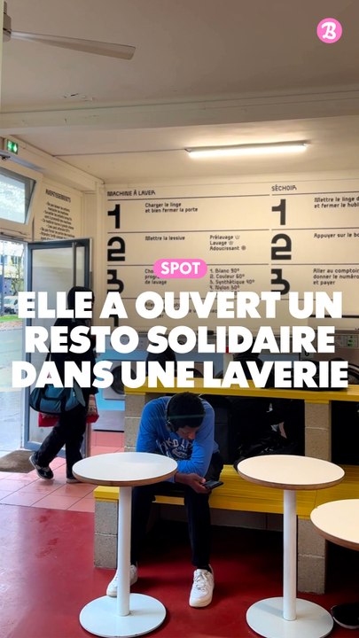 Spot : Resto solidaire dans une laverie