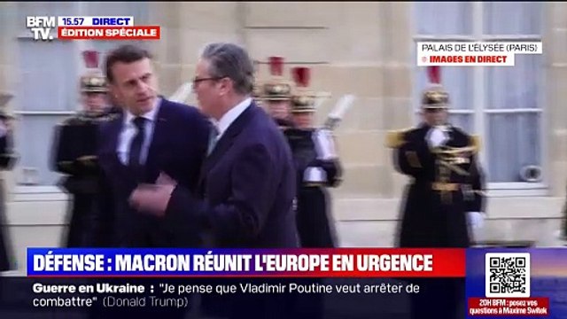Défense européenne: les images de l'arrivée des dirigeants conviés par Emmanuel Macron à l'Élysée