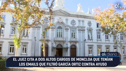 El juez cita a dos altos cargos de Moncloa que tenían los emails que filtró García Ortiz contra Ayuso