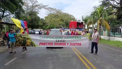 Arroceros del Huila bloquean ruta por crisis del sector
