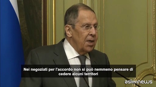 Video Lavrov: non cederemo nessun territorio all'Ucraina