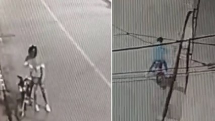 VIDEO | Llegó a visitar a sus familiares y le terminaron robando la moto a los pocos segundos en Ibagué