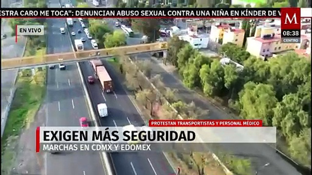 Inicia concentración de transportistas en la México-Querétaro; ya hay afectación vial
