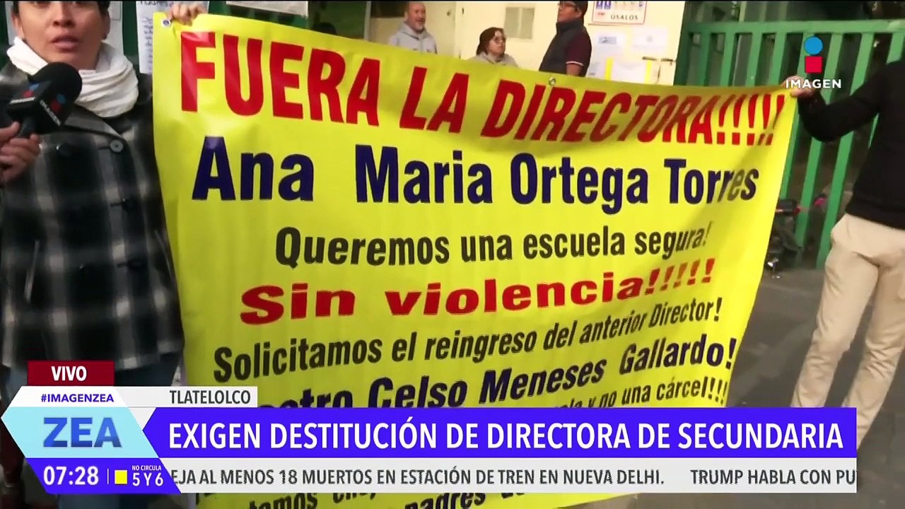 Exigen la destitución de la directora de la Escuela Secundaria "Antonio Ballesteros Usano"