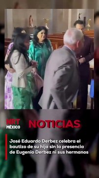 El actor José Eduardo Derbez celebró el bautizo de su hija en un evento privado y familiar, pero lo que más llamó la atención fue la notable ausencia de su padre, Eugenio Derbez