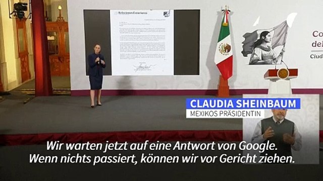 Golf von Amerika : Mexiko will gegen Google vorgehen