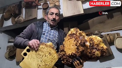 Aşur Usta, Ahşap Oyma Sanatını Yaşatıyor