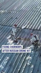 Fixing Chornobyl’s nuclear plant, hit by Russian drone