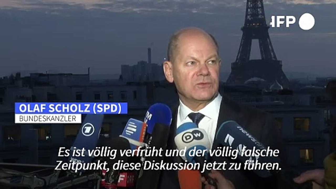Scholz: Debatte über Ukraine-Friedenstruppe 'höchst unangemessen'
