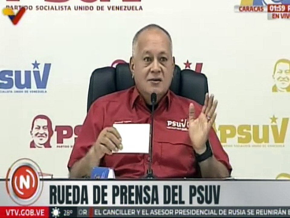 Sec. Gral. PSUV Diosdado Cabello: La Revolución necesita una oposición que tenga sus propuestas