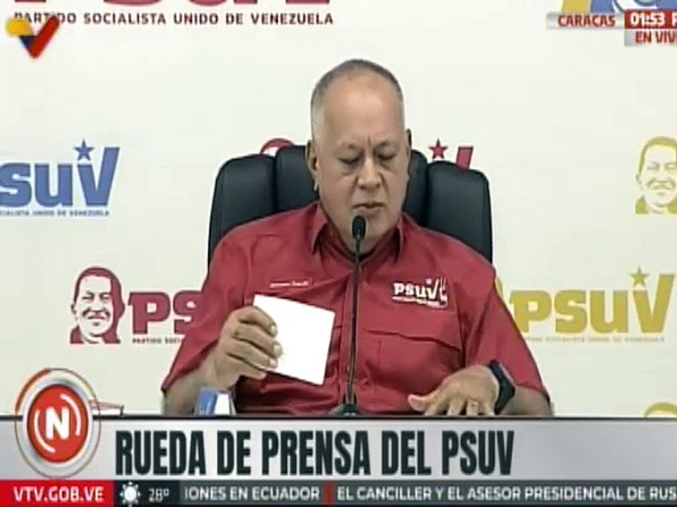 Sec. Gral. del PSUV Cabello: No hay forma de que la oposición puede tapar el escándalo de la USAID