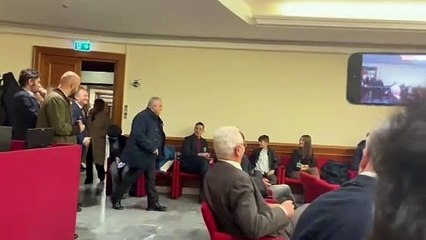 Evento Lazio Club Montecitorio, l'arrivo di Lotito