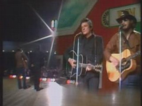 Johnny Cash et Hank William.jr.