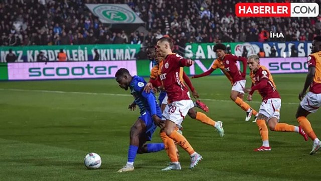 Trendyol Süper Lig'de Çaykur Rizespor ve Galatasaray 0-0 Beraberlikte İlk Yarıyı Tamamladı