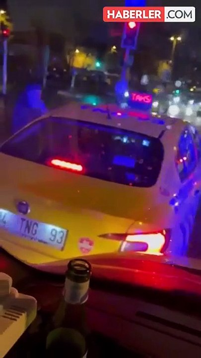 Ambulansa yol vermeyen taksi şoförüne şaka gibi ceza