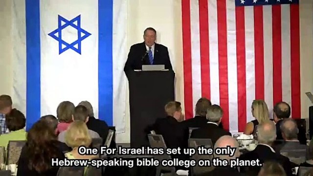 Then Governor Mike Huckabee promotes bringing jesus to the Jews of Israel, 2016/10/26 (excerpt)