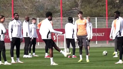 Monaco training ahead of Benfica trip trailing 1-0